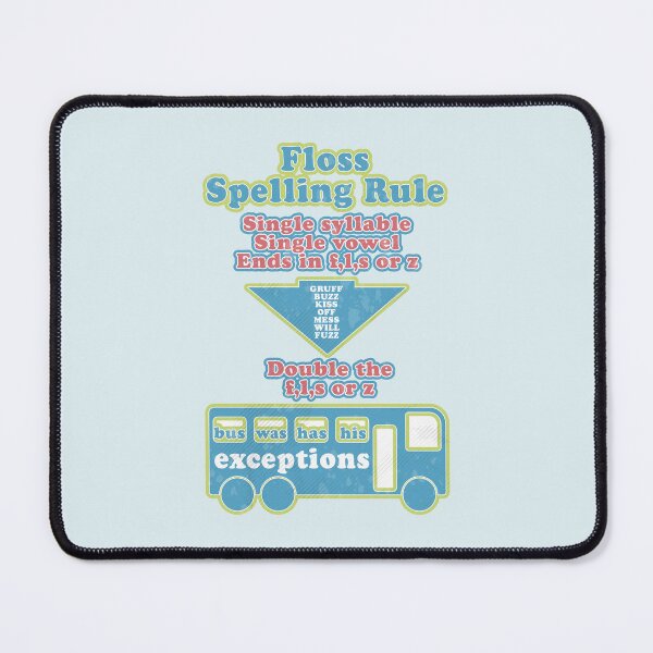 Item preview, Floss spelling rule Grammar Phonics designed and sold by piedaydesigns.