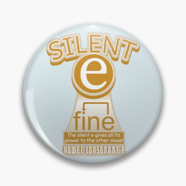 Item preview, Silent E spelling rule Grammar Phonics designed and sold by piedaydesigns.