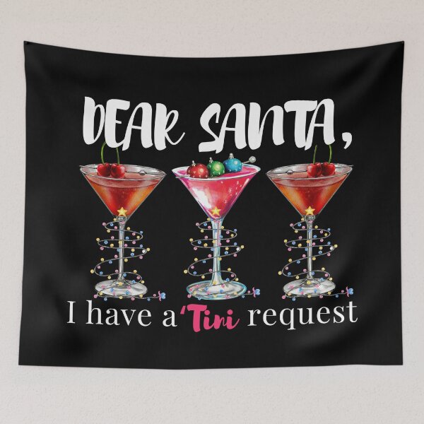 Item preview, Dear Santa I Have A Tini Request Martini Christmas Lights designed and sold by SunfullyYours.