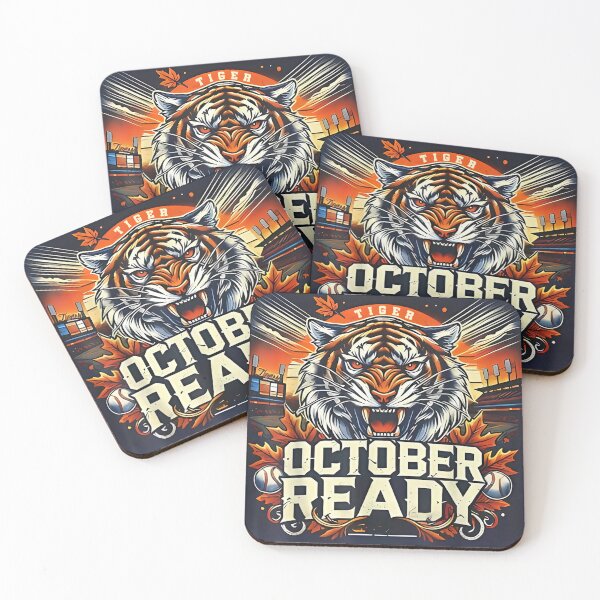 Artikelvorschau, Bereit für den Oktober: Baseball-Tiger-Fan entworfen und verkauft von bumqiudci.