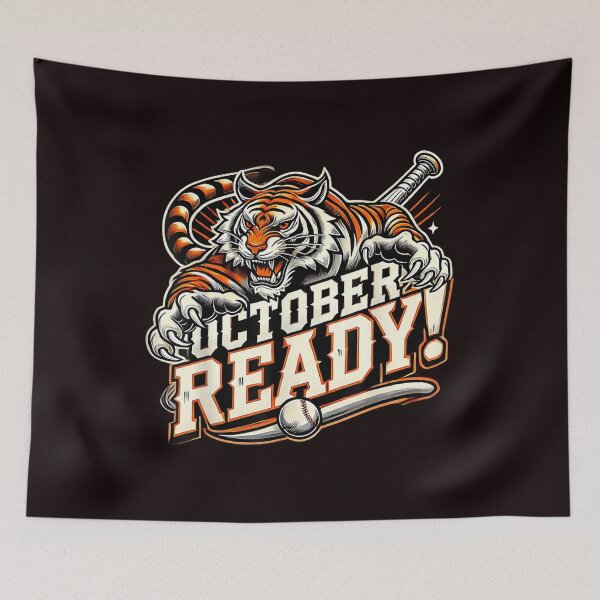 Item preview, October Ready Baseball Tiger Fan  designed and sold by bumqiudci.