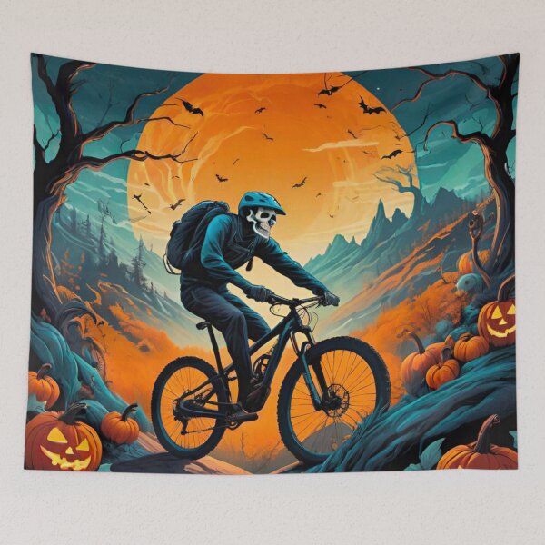 Item preview, Halloween-Inspired MTB Design for Riders designed and sold by GrizzlyCollective.