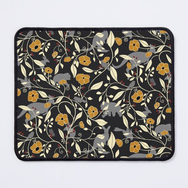 Item preview, Australian forest wildlife pattern - kangaroos wombats birds flowers  designed and sold by ahahdodo.