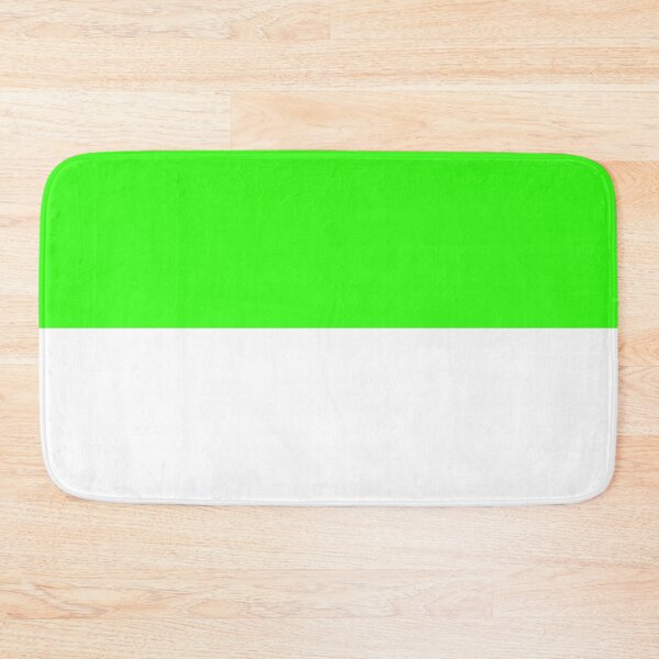 Item preview, Horizontal Halves - White and Neon Green designed and sold by JustPatterns2.