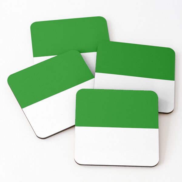 Item preview, Horizontal Halves - White and Green designed and sold by JustPatterns2.