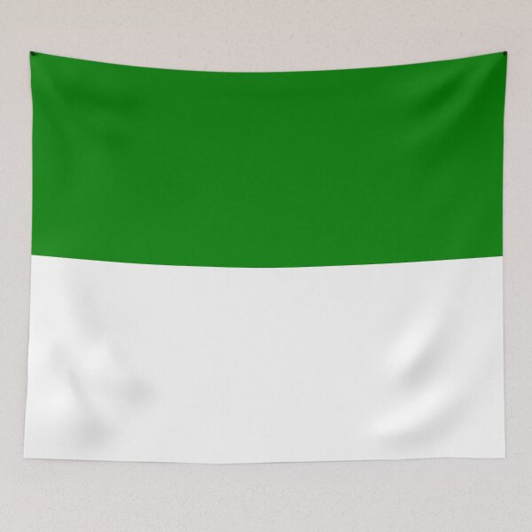Item preview, Horizontal Halves - White and Green designed and sold by JustPatterns2.