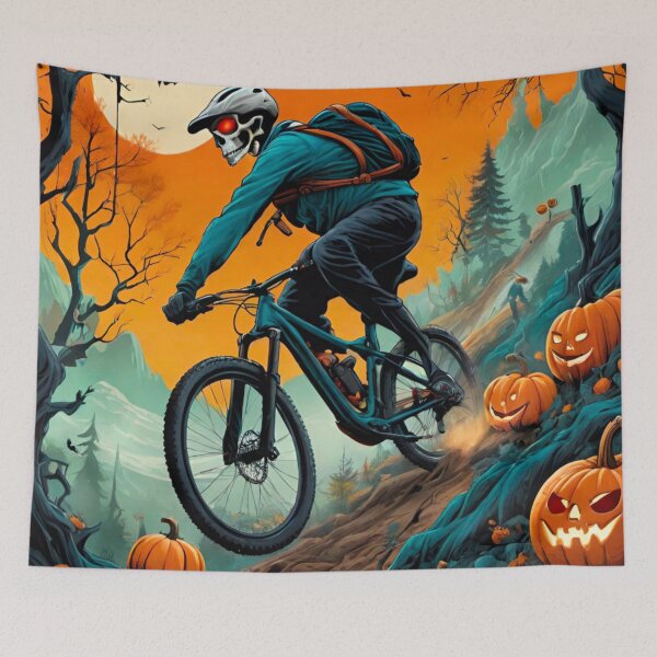 Item preview, MTB Riders Embrace Halloween Spirit designed and sold by GrizzlyCollective.