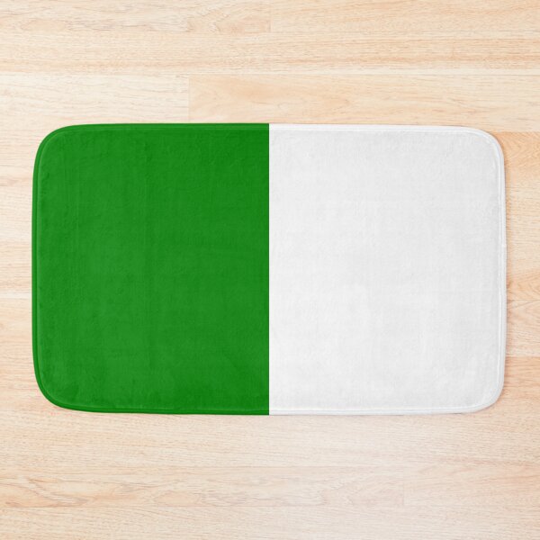 Item preview, Vertical Halves - White and Green designed and sold by JustPatterns2.
