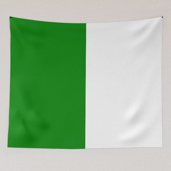 Item preview, Vertical Halves - White and Green designed and sold by JustPatterns2.