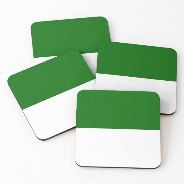 Item preview, Horizontal Halves - White and Dark Green designed and sold by JustPatterns2.