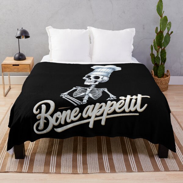 Item preview, Bone Appétit. Scary cooking with skeleton chef. No background. designed and sold by twisted-dot.
