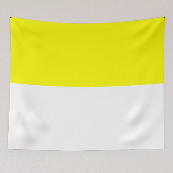 Item preview, Horizontal Halves - White and Yellow designed and sold by JustPatterns2.