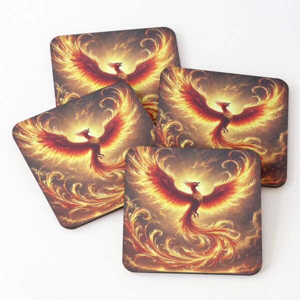Item preview, The Fiery Rebirth of the Majestic Phoenix designed and sold by aunins7.