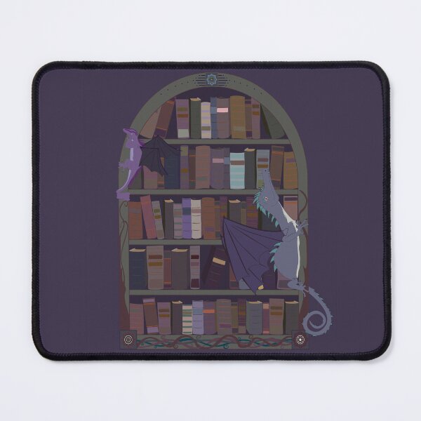 Item preview, Purple Dragons on a Bookshelf designed and sold by MissBennett.