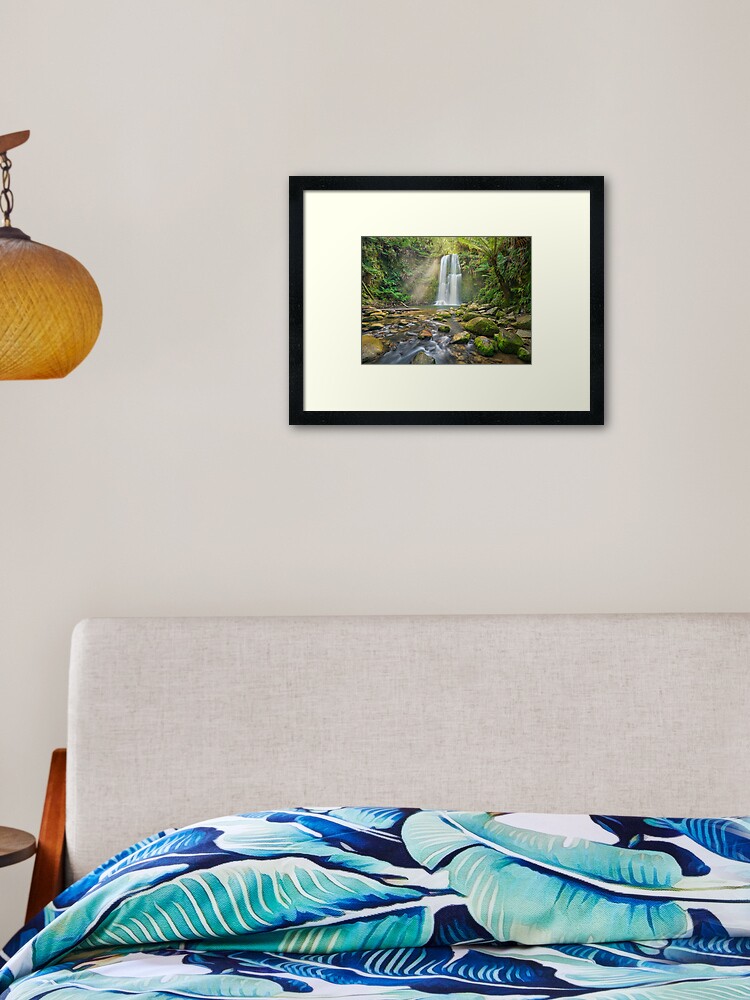 Thumbnail 2 of 7, Framed Art Print, Beauchamp Falls, Otway National Park, Victoria, Australia designed and sold by Chockstone.