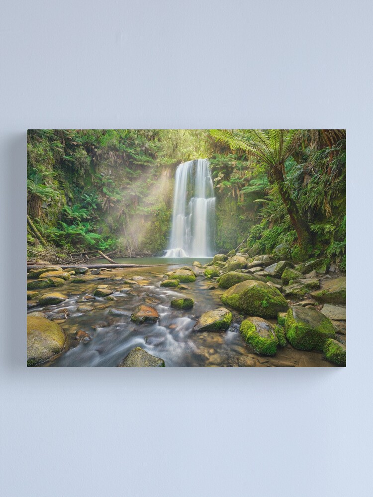 Thumbnail 1 of 3, Canvas Print, Beauchamp Falls, Otway National Park, Victoria, Australia designed and sold by Chockstone.