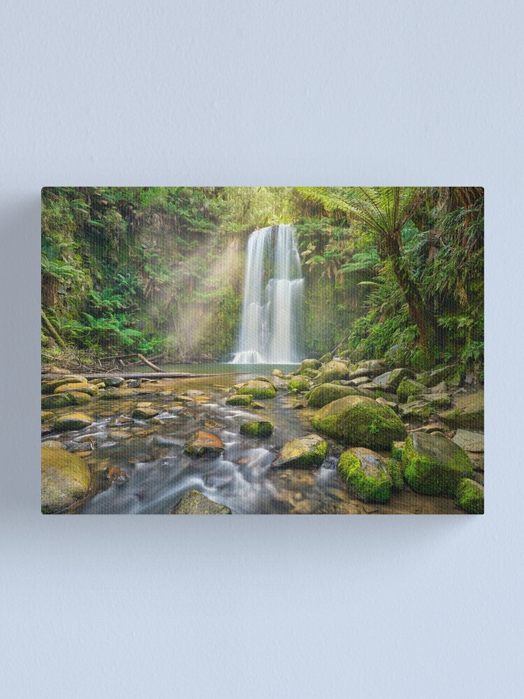 Thumbnail 1 of 3, Canvas Print, Beauchamp Falls, Otway National Park, Victoria, Australia designed and sold by Chockstone.