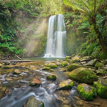Artwork thumbnail, Beauchamp Falls, Otway National Park, Victoria, Australia by Michael Boniwell