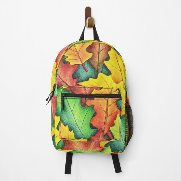 Item preview, Pattern with Colorful Oak Leaves, Capturing the Essence of Nature's Seasons.  designed and sold by twisted-dot.