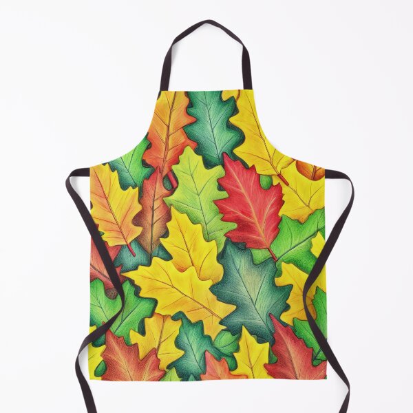 Item preview, Pattern with Colorful Oak Leaves, Capturing the Essence of Nature's Seasons.  designed and sold by twisted-dot.