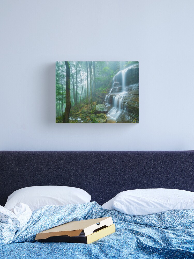 Thumbnail 2 of 3, Canvas Print, Witches Leap Falls, Katoomba, Blue Mountains, New South Wales, Australia designed and sold by Chockstone.