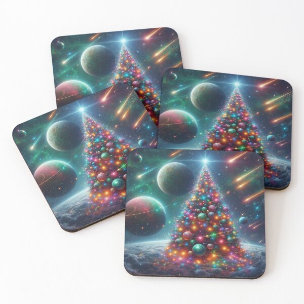 Item preview, Abstract Christmas Tree in Space designed and sold by kharatsuchita.