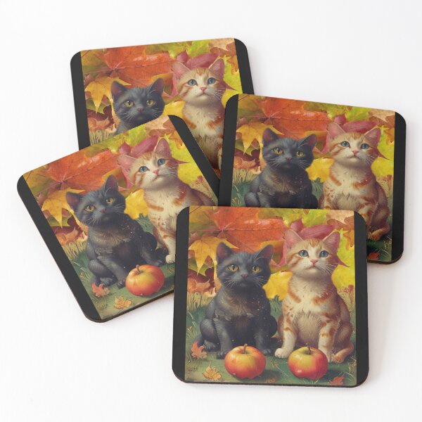 Item preview, Fall Kittens designed and sold by The Enchanted Treasury.