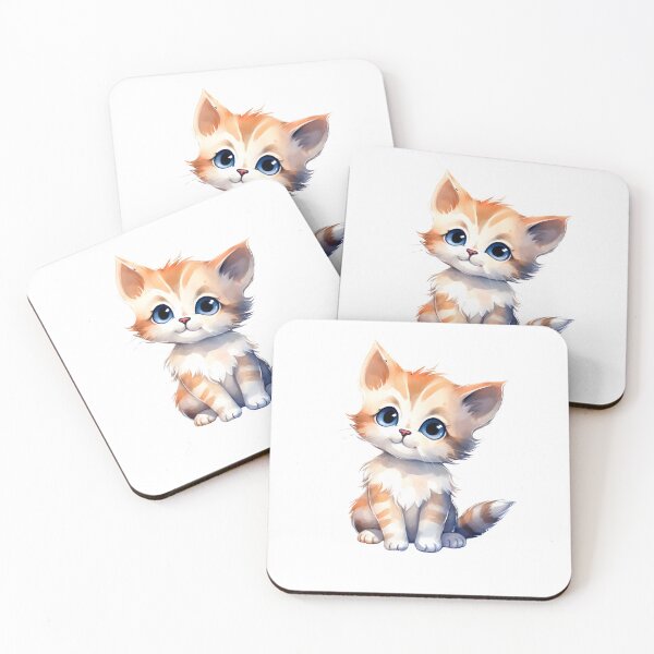 Item preview, A BEAUTIFUL WATERCOLOR KITTEN designed and sold by infinitearte.
