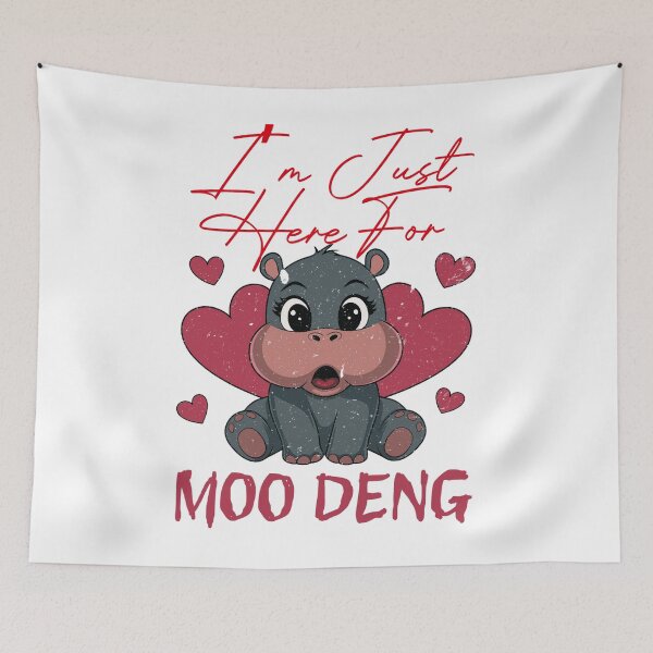 Item preview, Just A Girl Who Loves Moo Deng Funny Cute Baby Hippo Viral designed and sold by MikaylaThomps.
