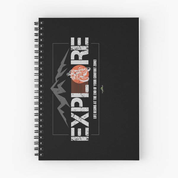 Item preview, Adventure Motorcycle Rider Explore Sticker T-Shirt 02 designed and sold by OuterShellUK.