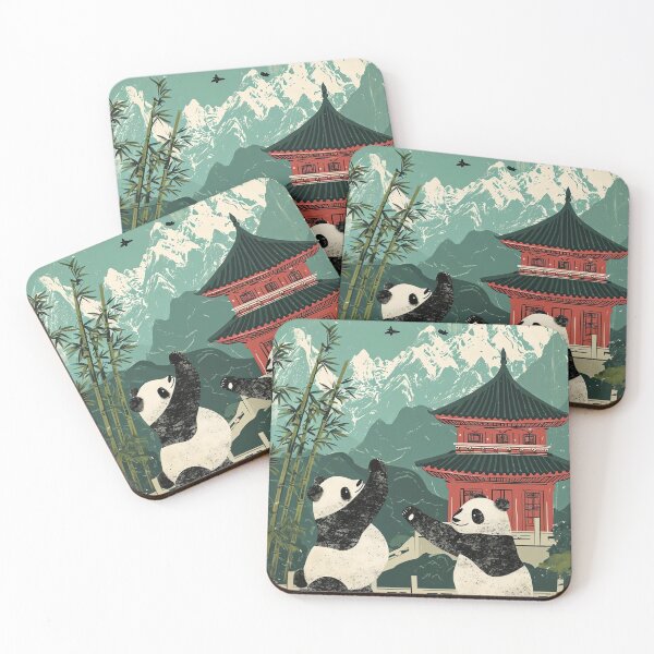 Item preview, Martial Arts Pandas designed and sold by cute-animals99.