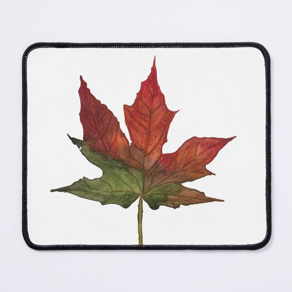 Item preview, Red and Green Maple Leaf designed and sold by Lisa Neuman Watercolors.