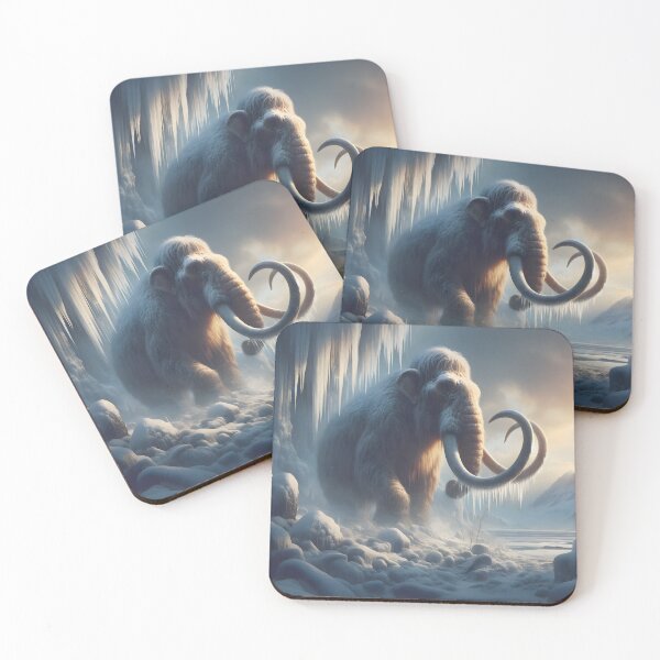 Item preview, Frozen Mammoth in Icy Cavern designed and sold by CitrineLinker.