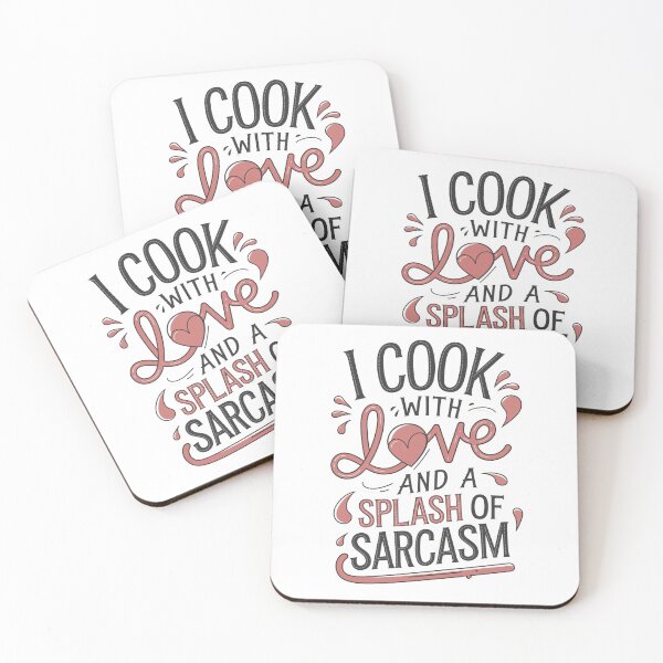 Item preview, I Cook with Love and a Splash of Sarcasm designed and sold by PursuitHive.