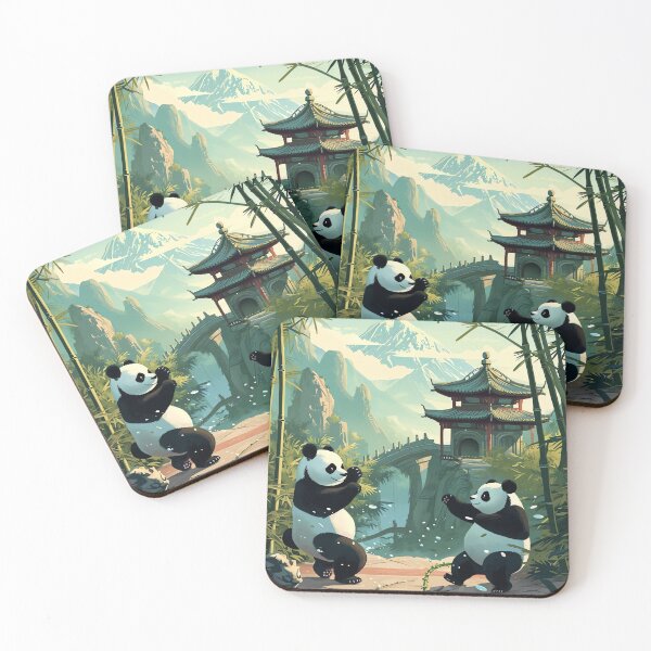 Item preview, Martial Arts Pandas designed and sold by cute-animals99.