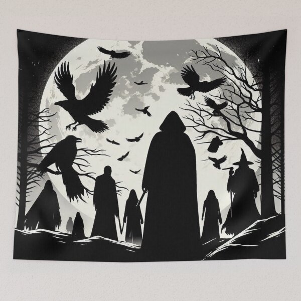 Item preview, A Midnight March A Shadowy Gathering Under the Moon designed and sold by TeslaSt0re.