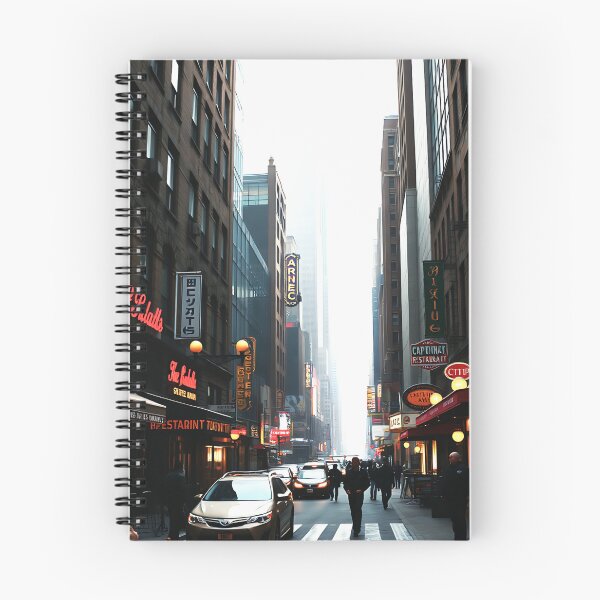 Item preview, Saturated vintage NYC cityscape, dark and mysterious designed and sold by mikaws.
