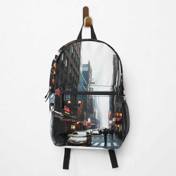 Item preview, Saturated vintage NYC cityscape, dark and mysterious designed and sold by mikaws.