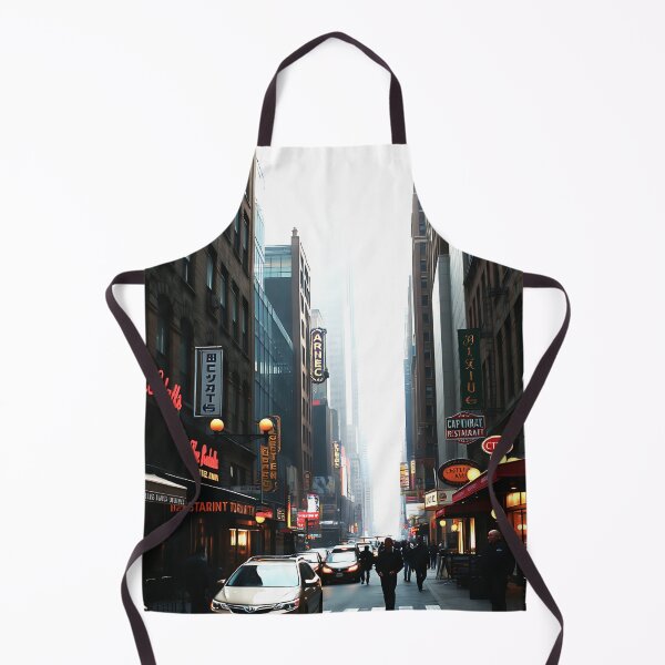 Item preview, Saturated vintage NYC cityscape, dark and mysterious designed and sold by mikaws.