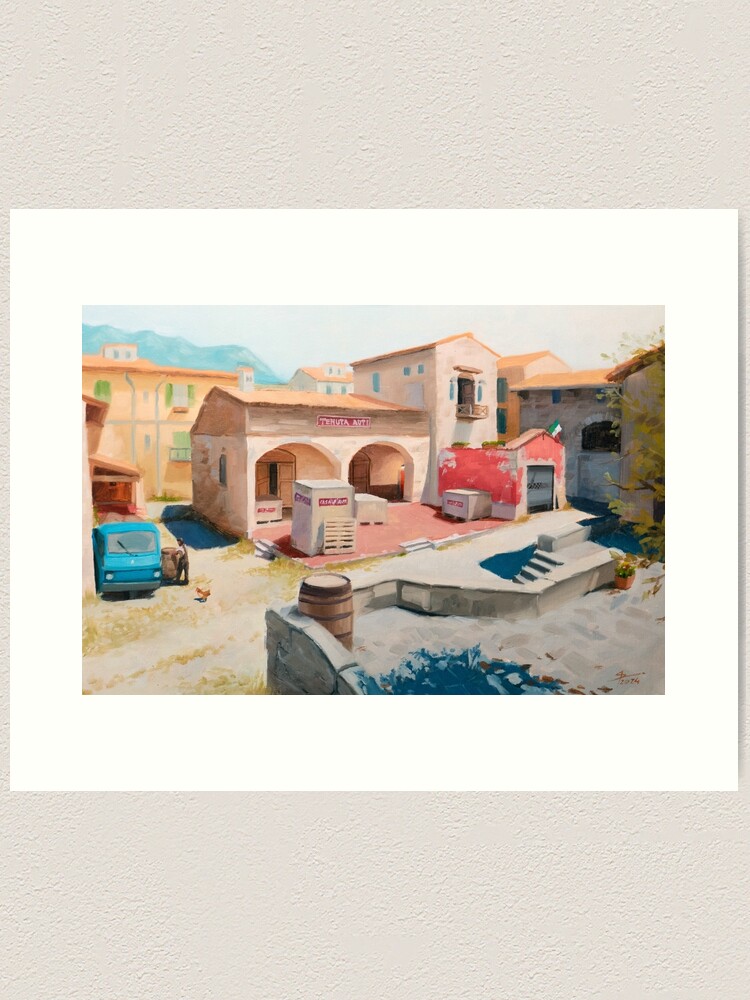 Thumbnail 1 of 3, Art Print, Counter Strike 2, Inferno - A Site designed and sold by shreyasfineart.