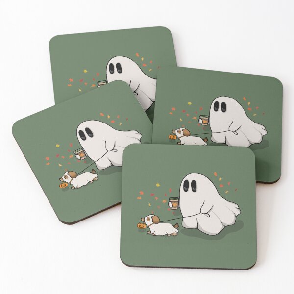Item preview, Fall Ghost and Dog designed and sold by BlushBerryBrand.