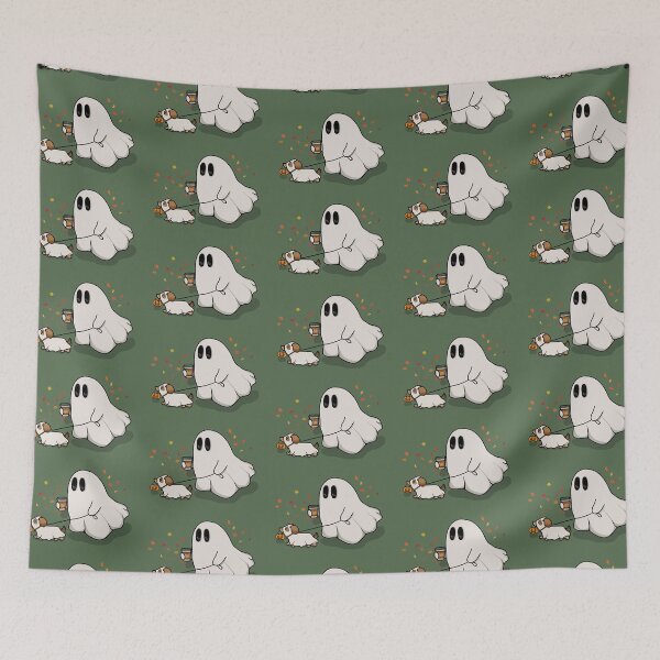 Item preview, Fall Ghost and Dog designed and sold by BlushBerryBrand.