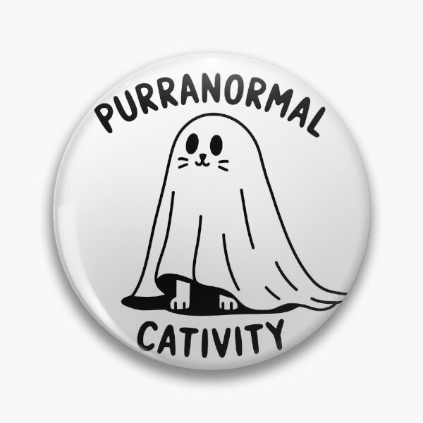 Item preview, Purranormal cativity halloween cat Sticker designed and sold by NextDoorShoop.