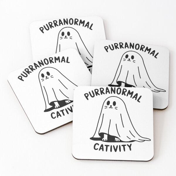 Item preview, Purranormal cativity halloween cat Sticker designed and sold by NextDoorShoop.