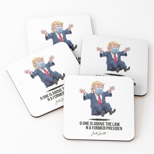 Item preview, Copy of jack smith say No One is Above the Law, anti trump, sticker designed and sold by Mood Coffee art.