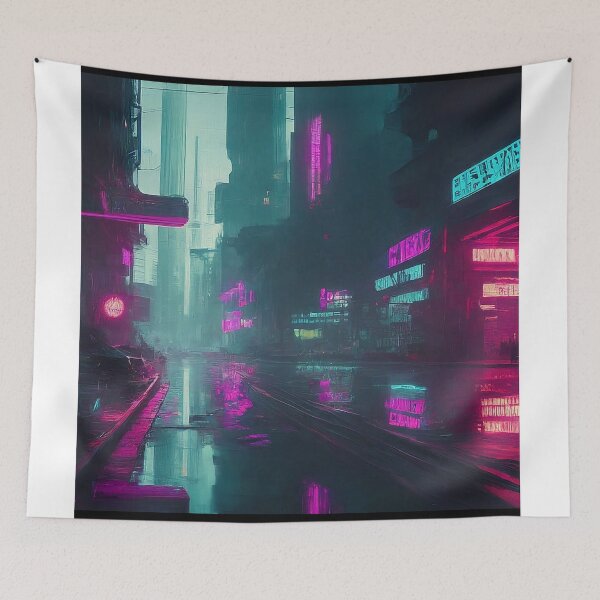 Item preview, Cybercity desolate street designed and sold by GabrielWest.