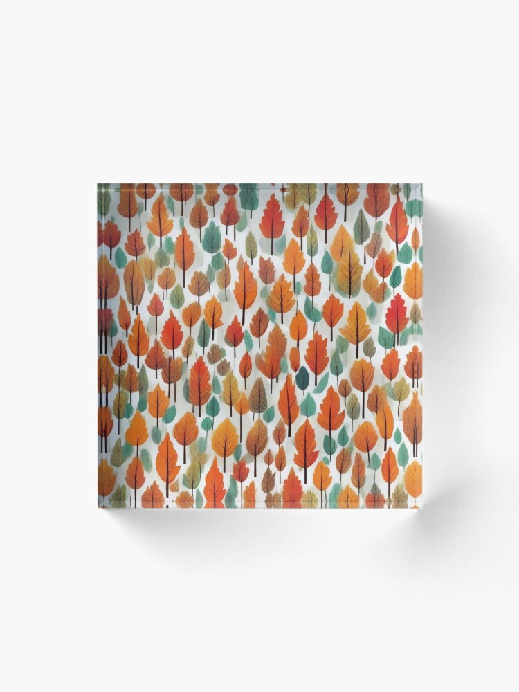 Thumbnail 1 of 5, Acrylic Block, Autumn pattern designed and sold by Fil4.