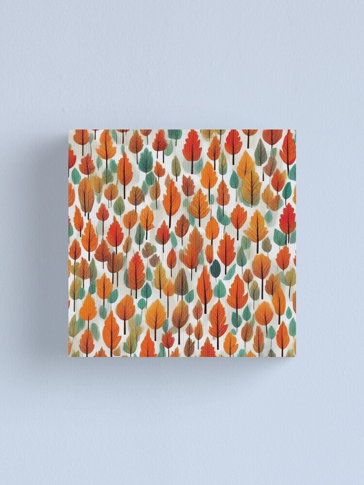 Thumbnail 1 of 3, Canvas Print, Autumn pattern  designed and sold by Fil4.