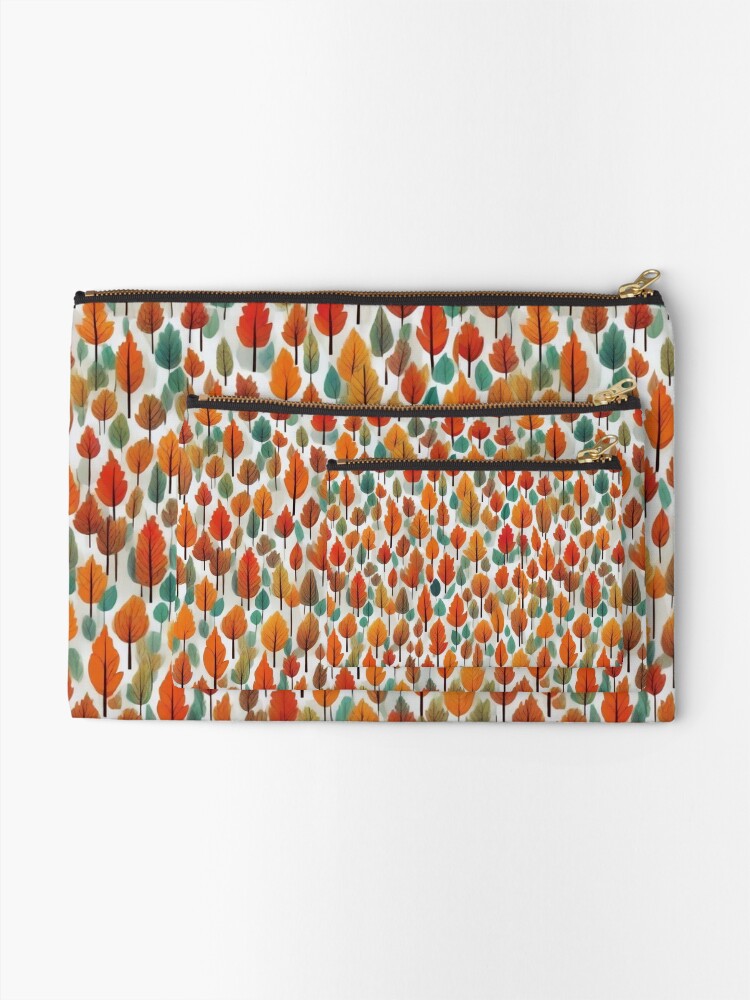 Thumbnail 2 of 4, Zipper Pouch, Autumn pattern designed and sold by Fil4.