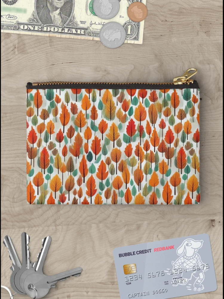 Thumbnail 3 of 4, Zipper Pouch, Autumn pattern designed and sold by Fil4.